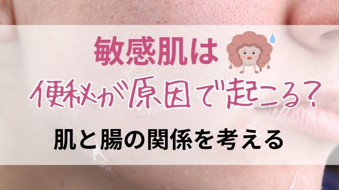 敏感肌は便秘が原因？腸と肌の関係