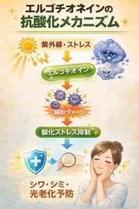 エルゴチオネインの抗酸化のメカニズム