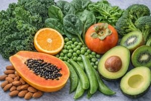 3つの抗酸化成分を含む野菜と果物