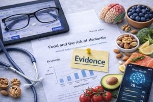 認知症と食べ物の論文のイメージ