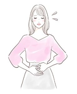 便秘に悩む女性