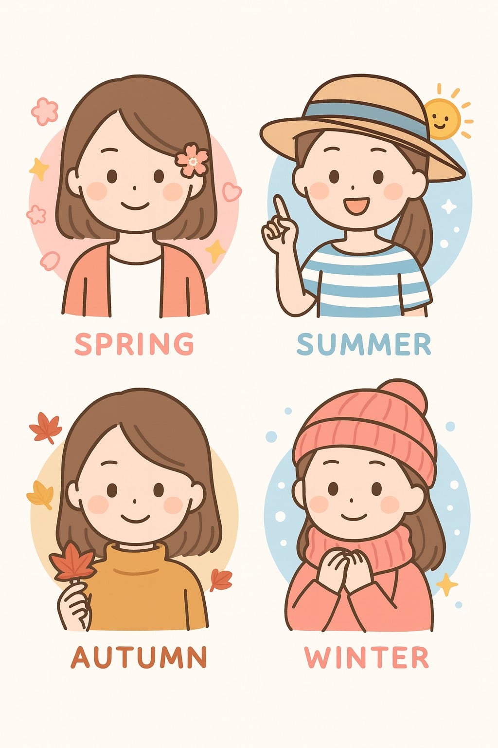 春夏秋冬のイメージ